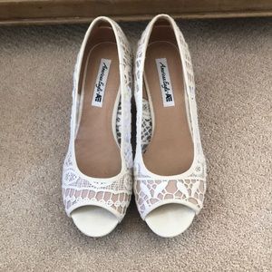 American eagle wedges with beautiful lacing!!
